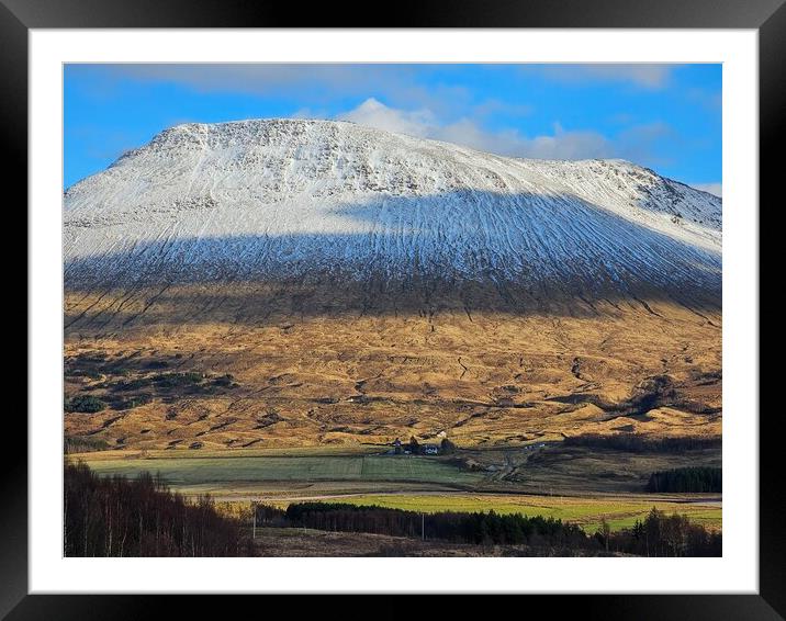 Snowy Highlands Landscape Framed Mounted Print by Radu Duduta
