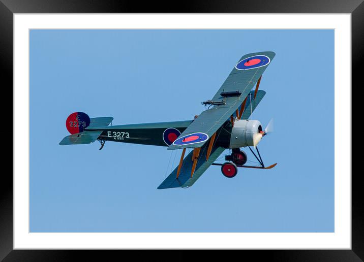 Avro 504K Framed Mounted Print by J Biggadike
