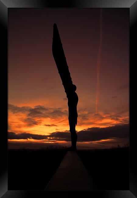 angel sunset Framed Print by Northeast Images