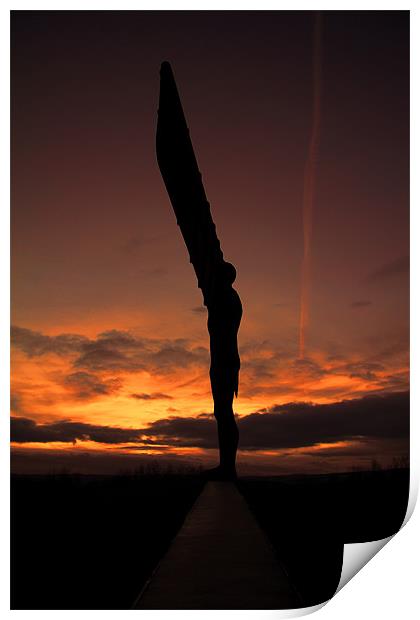 angel sunset Print by Northeast Images