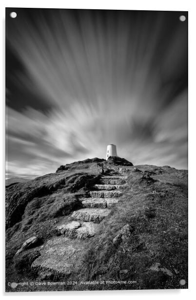 Path to Twr Mawr Lighthouse Acrylic by Dave Bowman