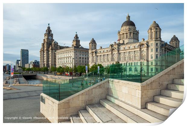 Three Graces Print by Slawek Staszczuk