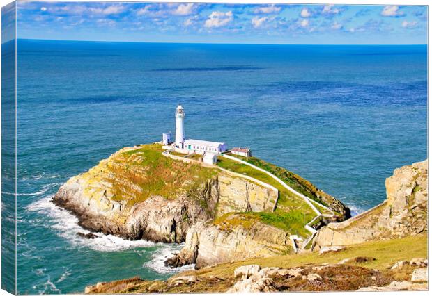 Souyh Stack Lighthouse Canvas Print by chris hyde
