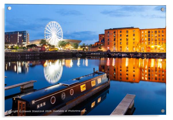 Wheel of Liverpool Acrylic by Slawek Staszczuk