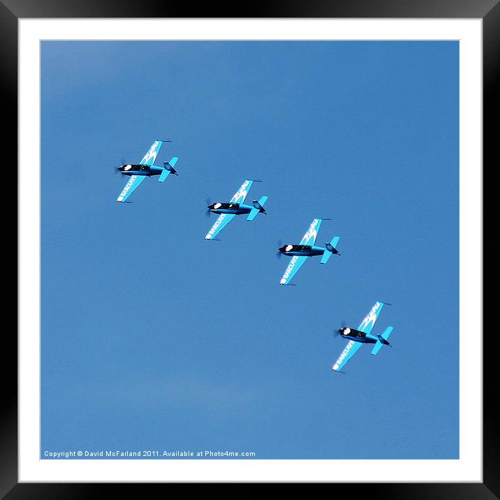 The Blades over Portrush Framed Mounted Print by David McFarland