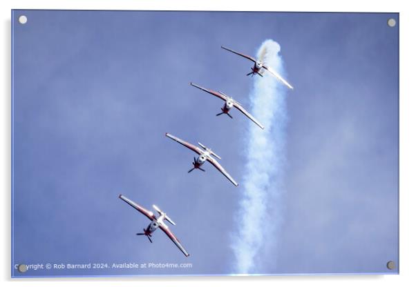 Swiss Air Force Aerobatics Formation Acrylic by Rob Barnard