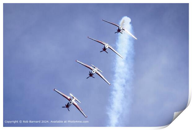 Swiss Air Force Aerobatics Formation Print by Rob Barnard