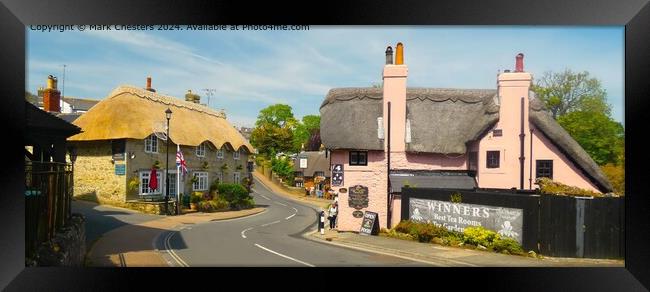 Shanklin Old Village Thatched Street Framed Print by Mark Chesters