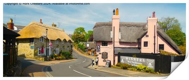 Shanklin Old Village Thatched Street Print by Mark Chesters