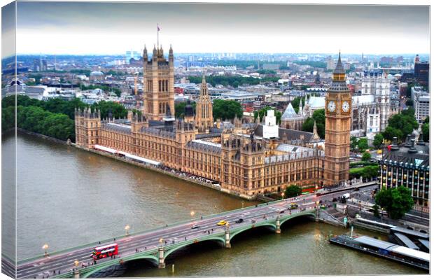 London Cityscape Big Ben Canvas Print by Andy Evans Photos