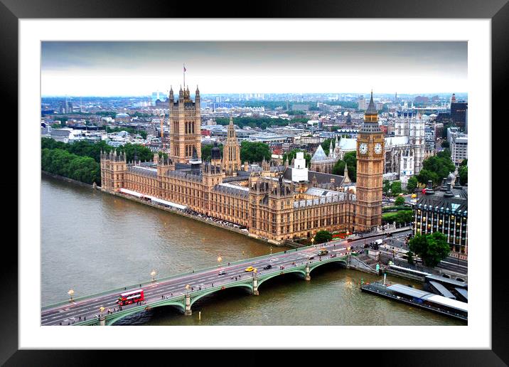 London Cityscape Big Ben Framed Mounted Print by Andy Evans Photos