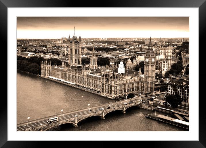 Big Ben Westminster Bridge London Framed Mounted Print by Andy Evans Photos