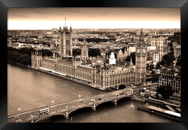 Big Ben Westminster Bridge London Framed Print by Andy Evans Photos