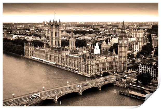 Big Ben Westminster Bridge London Print by Andy Evans Photos