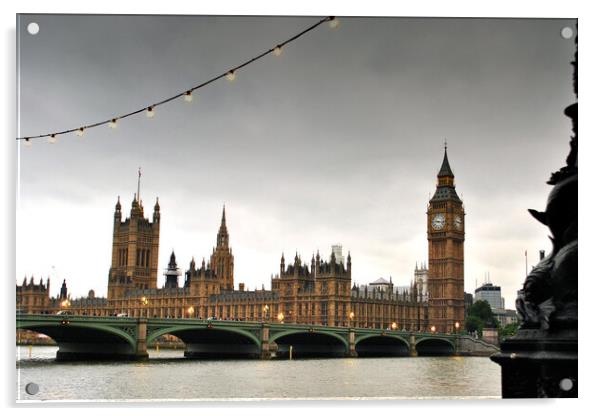 Westminster Bridge Cityscape London Acrylic by Andy Evans Photos