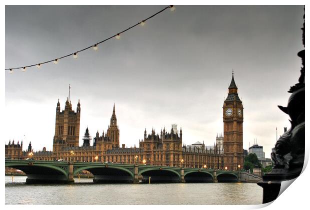 Westminster Bridge Cityscape London Print by Andy Evans Photos