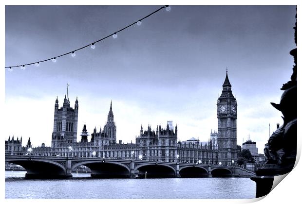 Westminster Bridge Big Ben Cityscape Print by Andy Evans Photos
