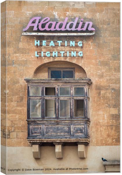 Aladdin Heating Lighting Canvas Print by Dave Bowman