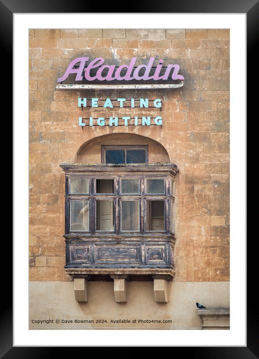 Aladdin Heating Lighting Framed Mounted Print by Dave Bowman
