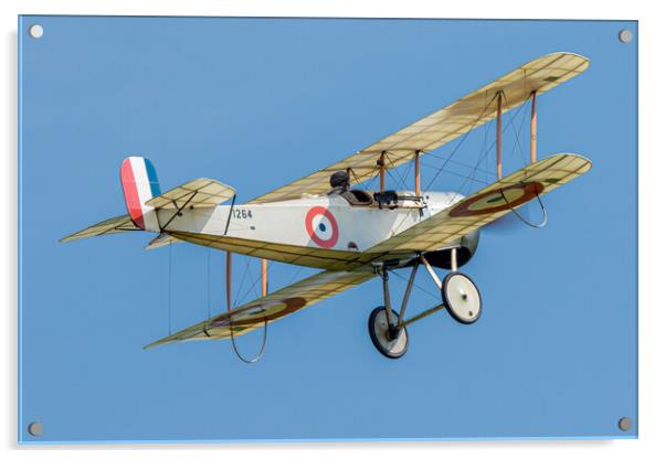 Bristol Scout Bi Plane Acrylic by J Biggadike