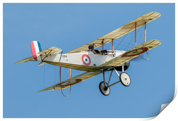 Bristol Scout Bi Plane Print by J Biggadike
