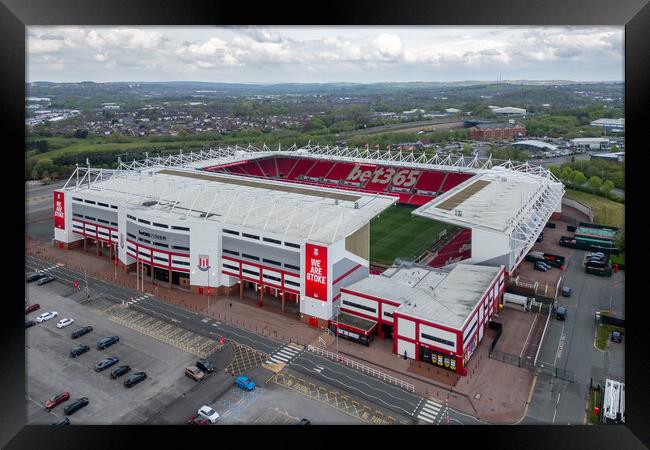 Bet365 Stadium Aerial View Framed Print by Apollo Aerial Photography