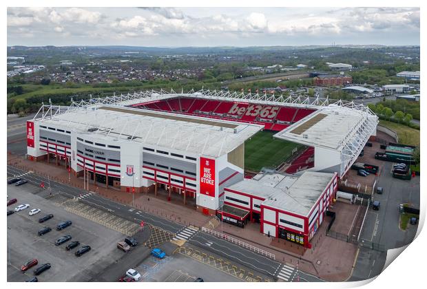 Bet365 Stadium Aerial View Print by Apollo Aerial Photography