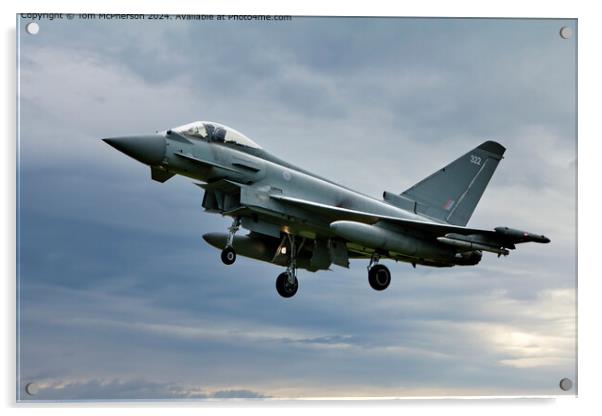 Typhoon FGR.Mk 4 - Flying Grace Acrylic by Tom McPherson