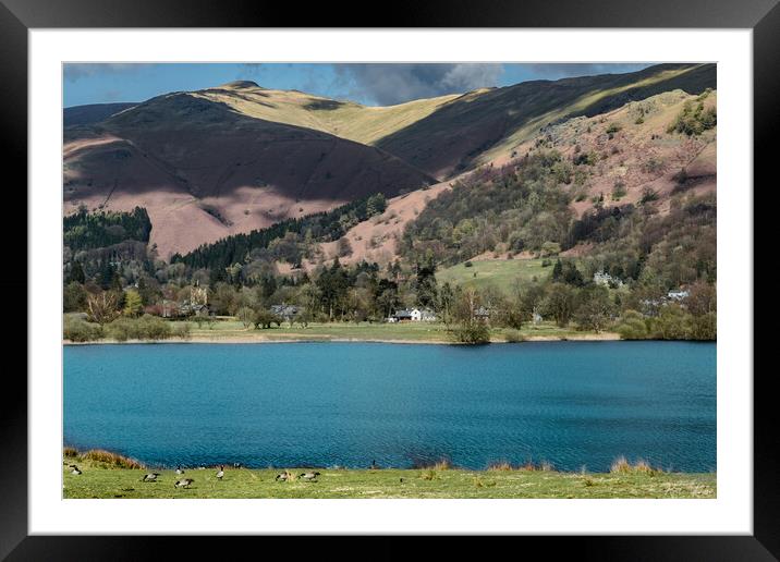 Elterwater Lake Vista Framed Mounted Print by Kate Lake