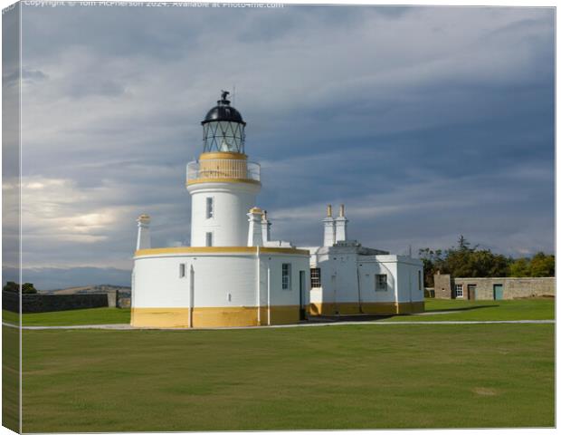 Chanonry Lighthouse, Moray Firth Reflections Canvas Print by Tom McPherson
