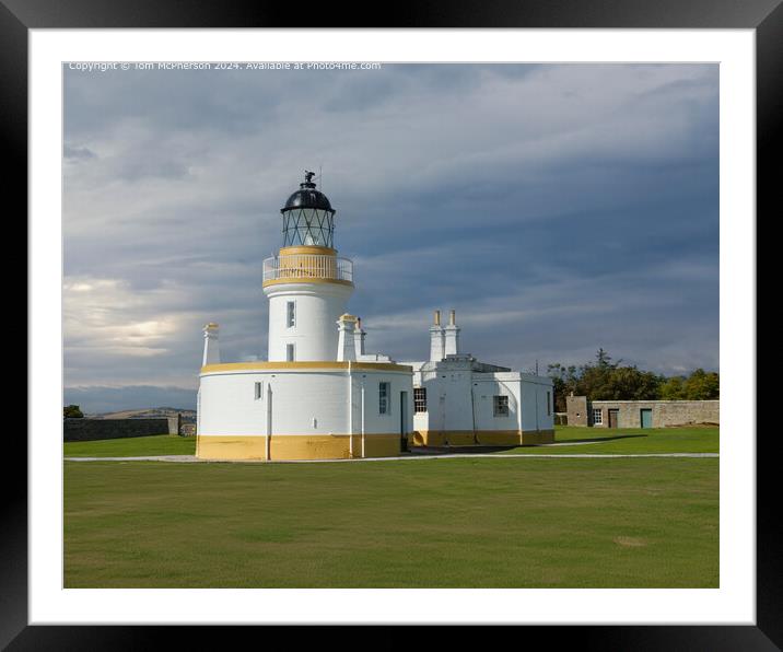 Chanonry Lighthouse, Moray Firth Reflections Framed Mounted Print by Tom McPherson