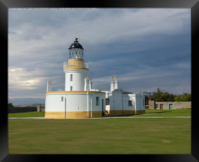 Chanonry Lighthouse, Moray Firth Reflections Framed Print by Tom McPherson