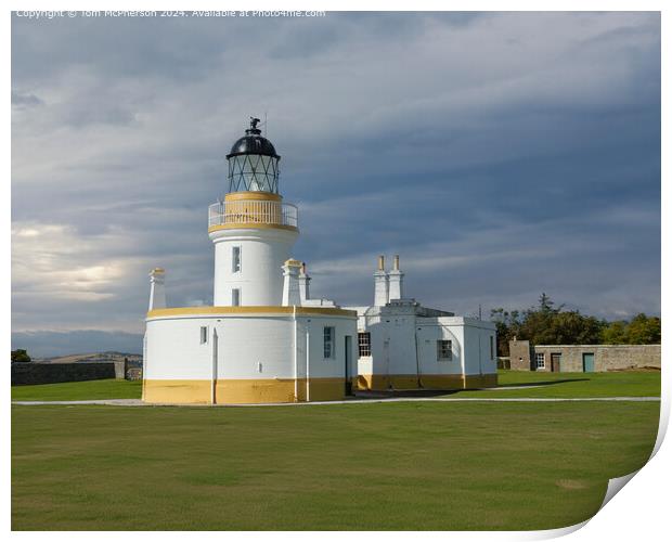 Chanonry Lighthouse, Moray Firth Reflections Print by Tom McPherson