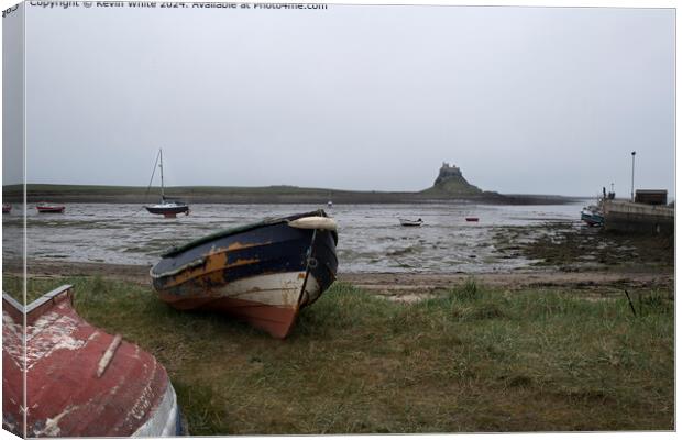 Lindisfarne Castle Holy Island Landscape Canvas Print by Kevin White