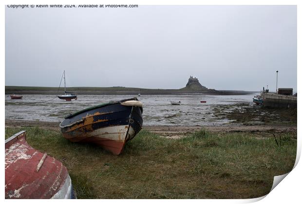 Lindisfarne Castle Holy Island Landscape Print by Kevin White