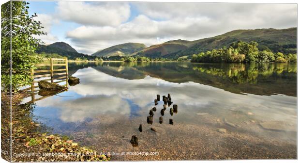 Grasmere Reflections  Canvas Print by Ironbridge Images