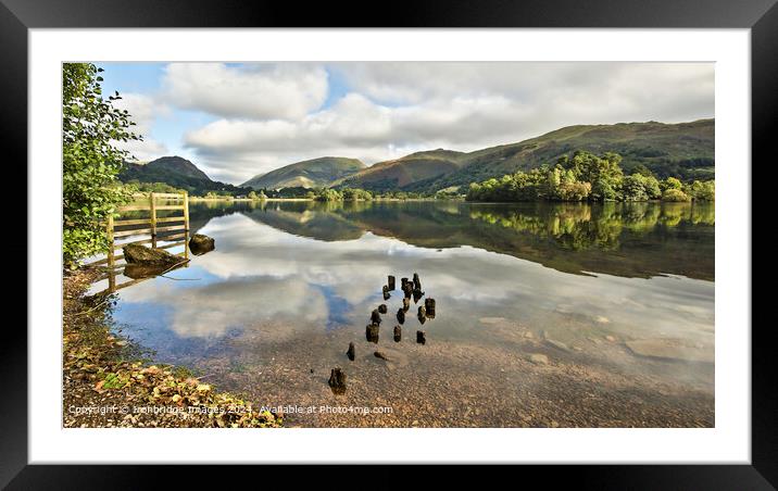 Grasmere Reflections  Framed Mounted Print by Ironbridge Images