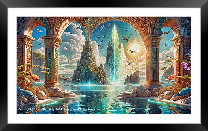 Atlantean Dreams 19 Framed Mounted Print by Dave Harnetty