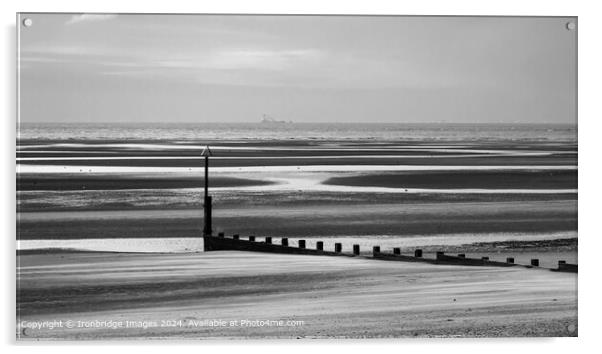 Groyne on the beach Acrylic by Ironbridge Images