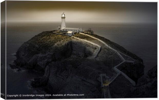 South Stack Lighthouse  Canvas Print by Ironbridge Images