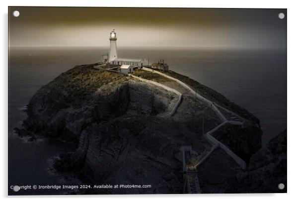 South Stack Lighthouse  Acrylic by Ironbridge Images