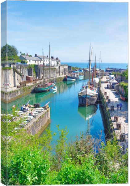 Charlestown Cornwall Canvas Print by Alison Chambers