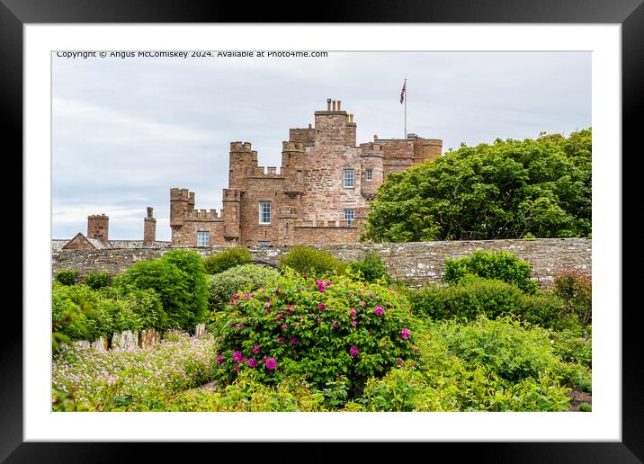 Castle of Mey in Caithness, Scotland Framed Mounted Print by Angus McComiskey