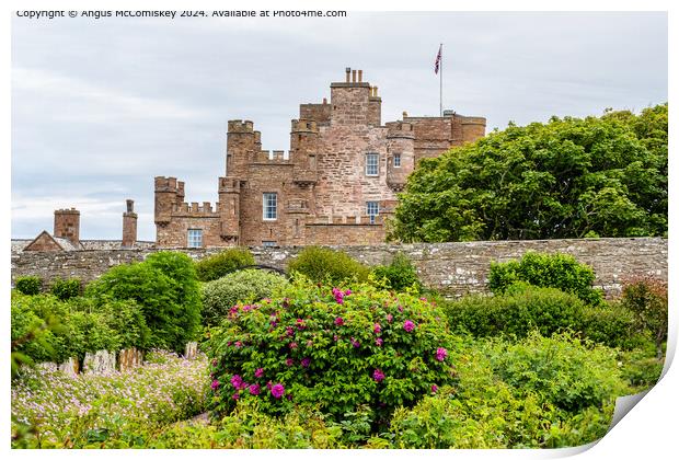 Castle of Mey in Caithness, Scotland Print by Angus McComiskey
