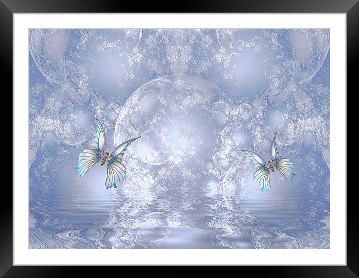 Butterfly Framed Mounted Print by Elaine Manley