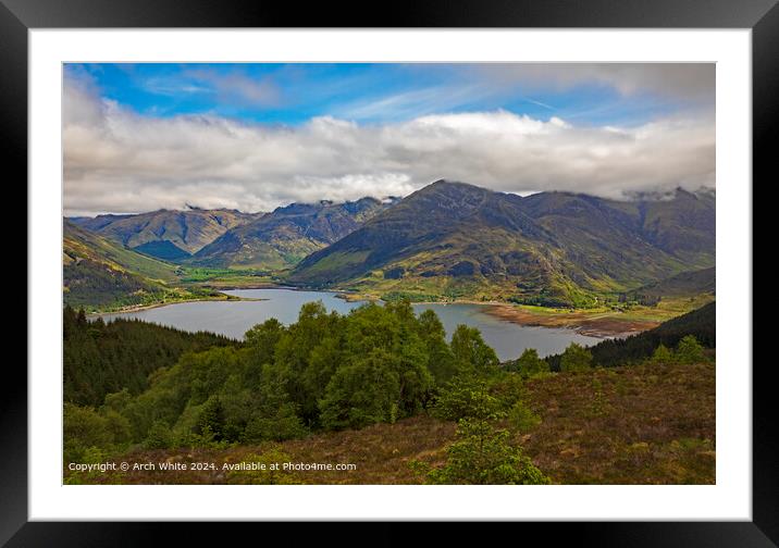 Five Sisters Loch Duich Highlands, Scotland Framed Mounted Print by Arch White