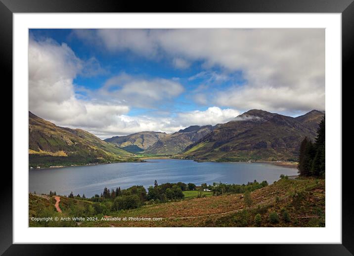 Misty Mountains Loch Duich Framed Mounted Print by Arch White