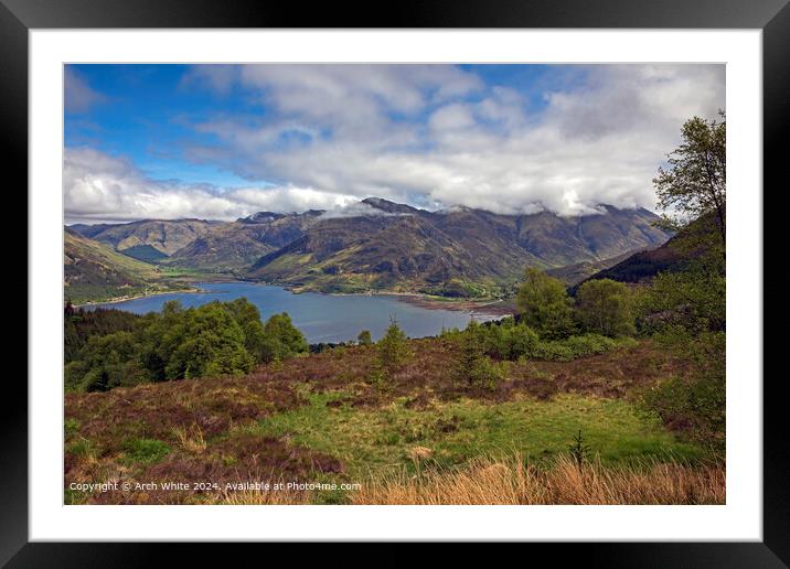 Scottish Highlands Landscape Framed Mounted Print by Arch White