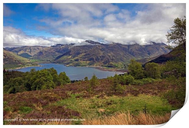 Scottish Highlands Landscape Print by Arch White
