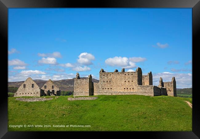 Ruthven Barracks Architecture Scene Framed Print by Arch White
